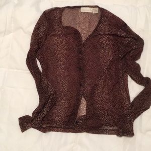Sheer Leopard Top